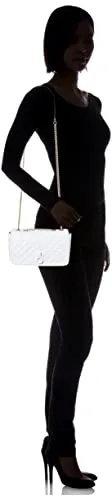 GUESS Rue Rose Mini Crossbody Flap White One Size