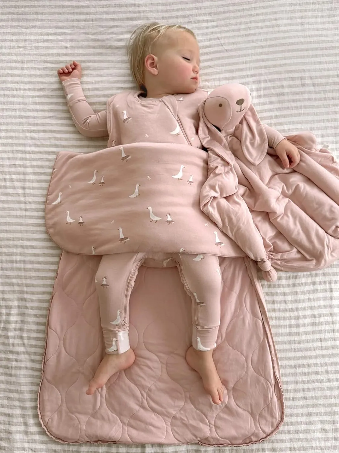 GUNAMUNA Unisex Baby, Toddler Wearable Sleeping Bag Bamboo Rayon, Premium Duvet Sleep Sack, 0.5 TOG