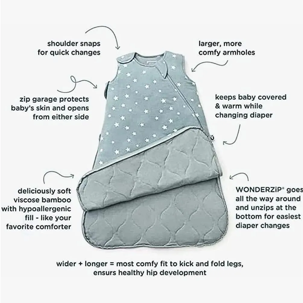 GUNAMUNA Unisex Baby, Toddler Wearable Sleeping Bag Bamboo Rayon, Premium Duvet Sleep Sack, 0.5 TOG