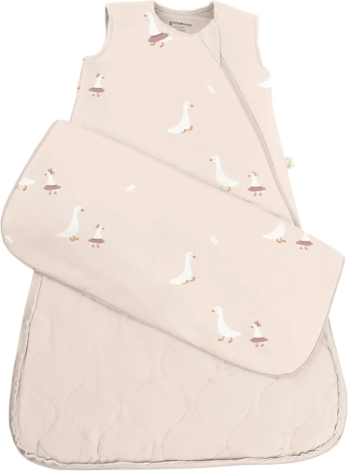GUNAMUNA Unisex Baby, Toddler Wearable Sleeping Bag Bamboo Rayon, Premium Duvet Sleep Sack, 0.5 TOG
