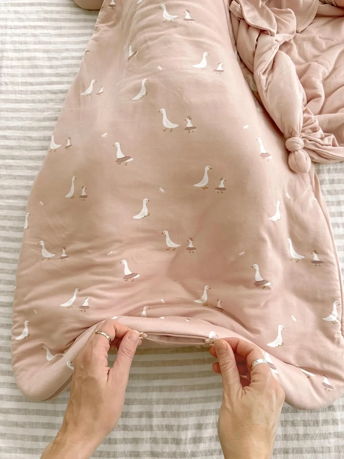GUNAMUNA Unisex Baby, Toddler Wearable Sleeping Bag Bamboo Rayon, Premium Duvet Sleep Sack, 0.5 TOG