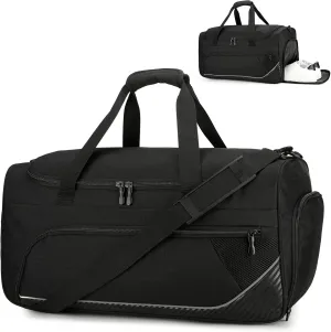 Gym Bag for Men - 45L Sports Travel Duffel Bag with Shoe Compartment, Sports Duffel Overnight Weekender Workout Carry on Bag for Travel, Fitness, Camping, Sport