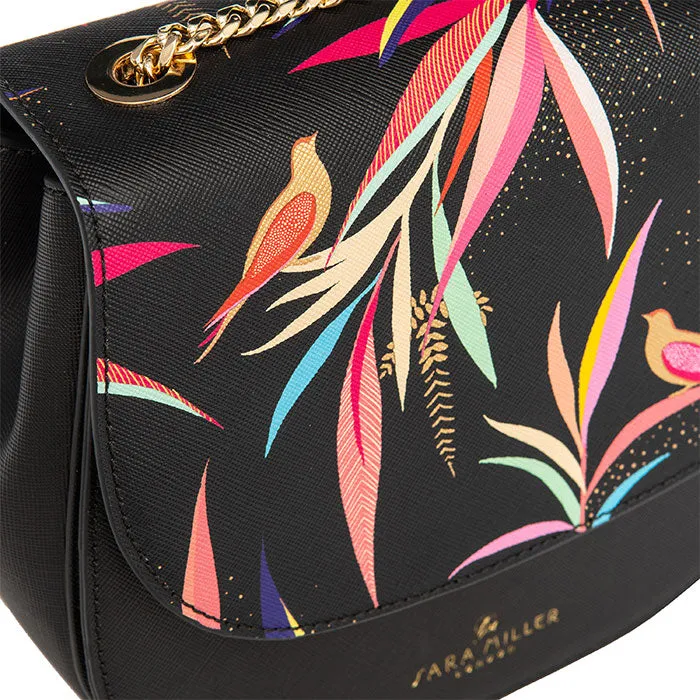 HALF MOON CROSS BODY - BLACK BAMBOO