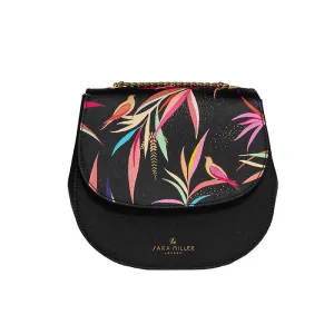 HALF MOON CROSS BODY - BLACK BAMBOO