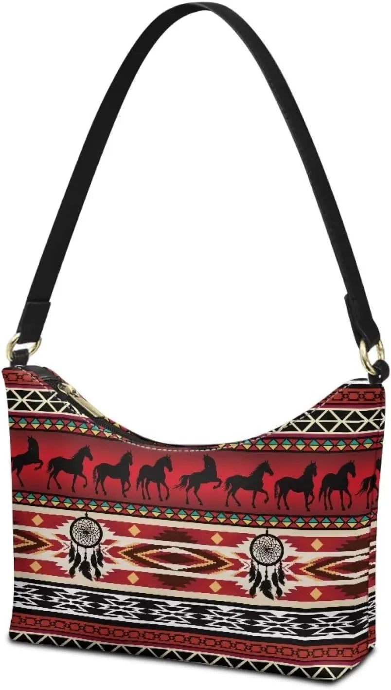 Handbag for Women Leather Underam Shoulder Bag with Zipper Fashion Work Purse Waterproof Travel Wallet