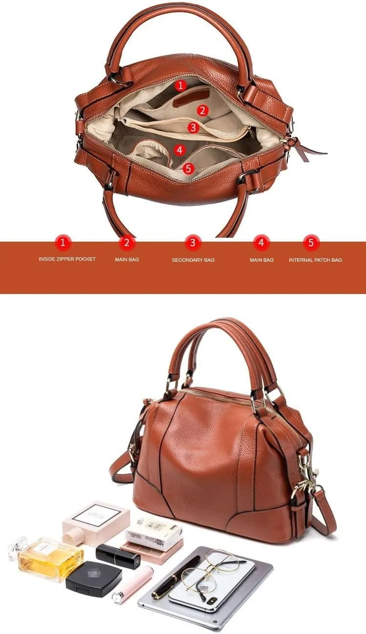 Handcrafted Leather Crossbody Bag - Premium Fashionable & Versatile Leather Shoulder Bag Advanced Style