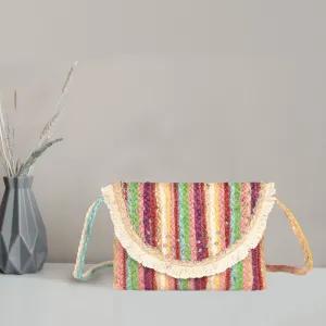 Handmade Jute Flap Crossbody | LB-747