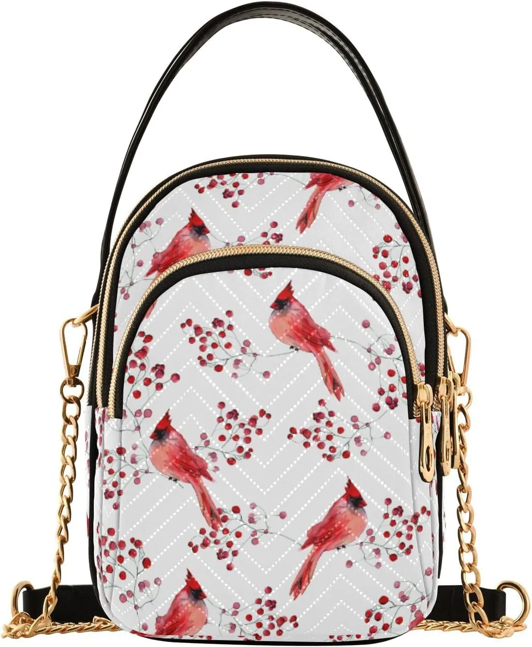 Holiday Festive Cell Phone Purse Crossbody Handbag Durable Shoulder Bag Travel Pouch