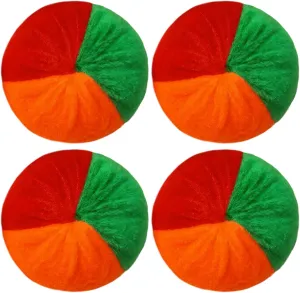 Homaisson Juggling Balls Set, 4-Pack, 2.36Inch Soft Fabric Shell with Filling, Multi-Color Design, Ideal for Beginners and Little Ones, Professional Juggling Kit
