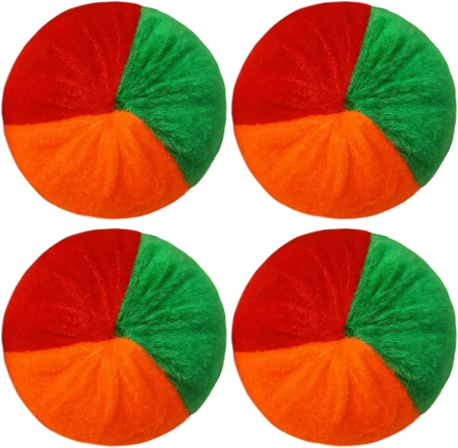 Homaisson Juggling Balls Set, 4-Pack, 2.36Inch Soft Fabric Shell with Filling, Multi-Color Design, Ideal for Beginners and Little Ones, Professional Juggling Kit
