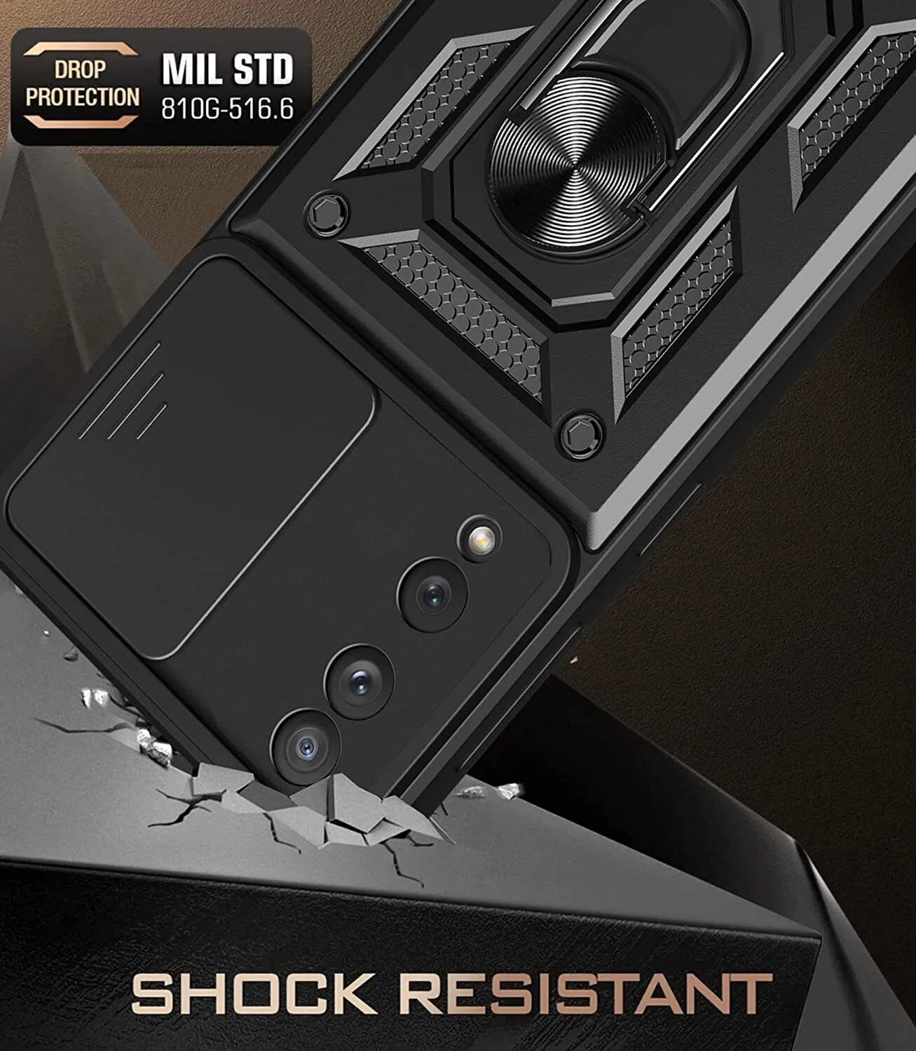 Honor 70 Case Shockproof Ring Stand Phone Camera Lens Cover