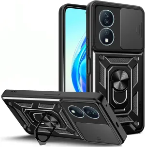 Honor X7b Case Shockproof Ring Stand Phone Camera Lens Cover