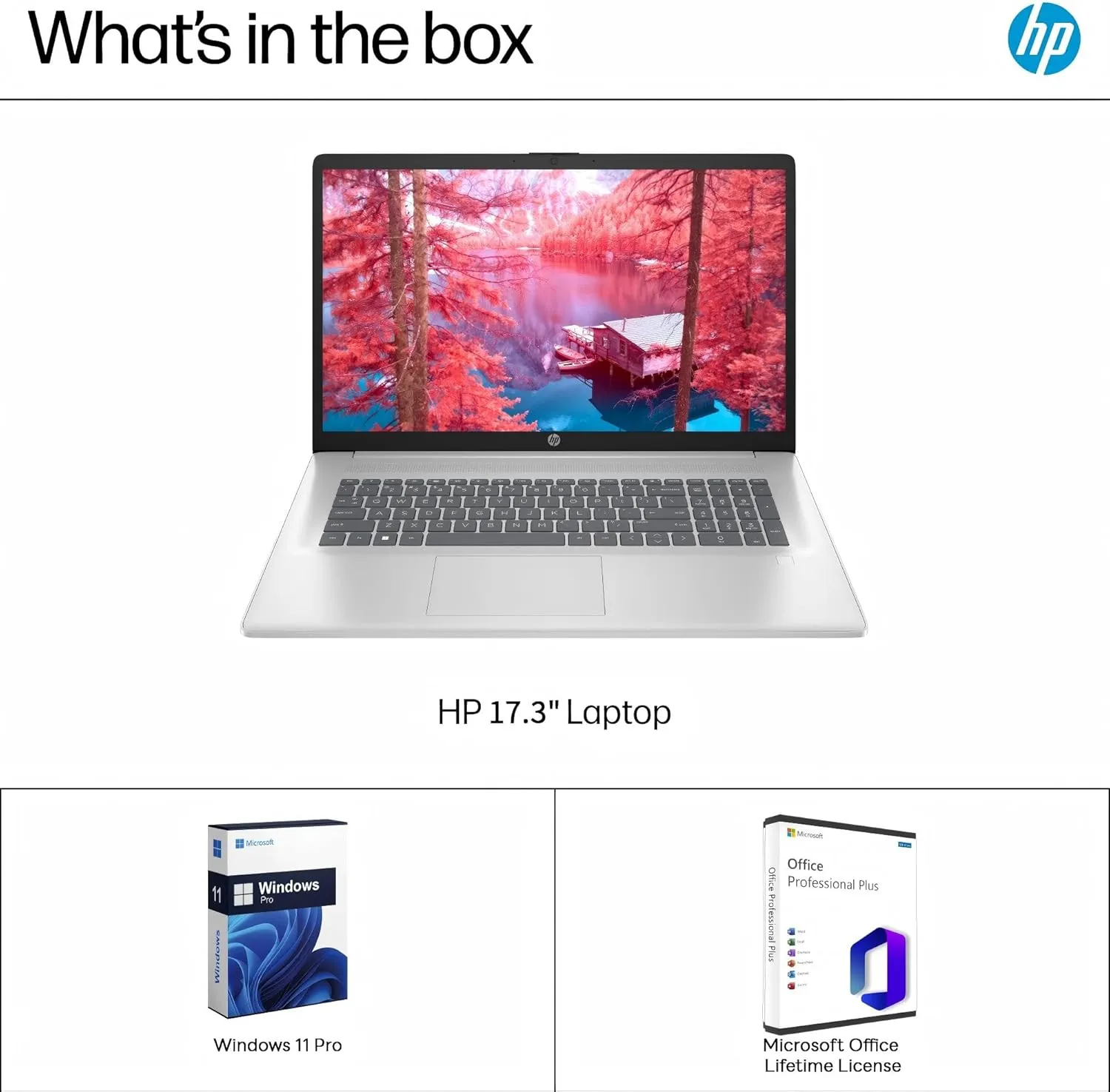 HP 17 inch Laptop for Business, 17.3" HD  Touchscreen Display, Intel 10-Core i7-1355U(up to 5.0 GHz), 64 GB RAM, 4 TB SSD, Lifetime Office, Windows 11 Pro, Intel Iris Xe GPU, Wi-Fi 6, w/Accessories