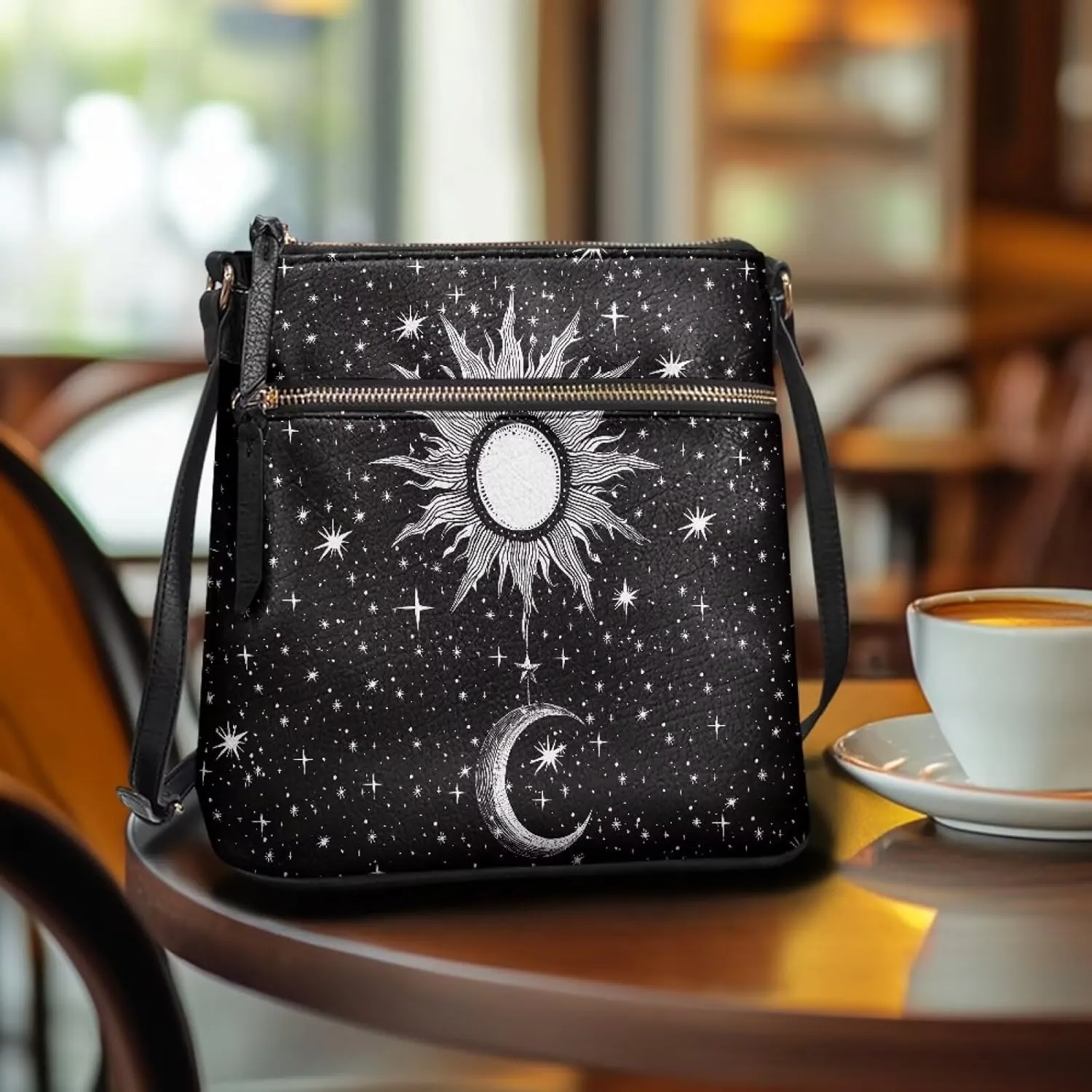 HUGS IDEA Crossbody Bag for Women Leather Handbag Sling Bag Large Hobo Bag Cell Phone Bag