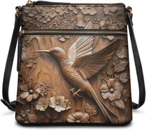 HUGS IDEA Crossbody Bag for Women Leather Handbag Sling Bag Large Hobo Bag Cell Phone Bag