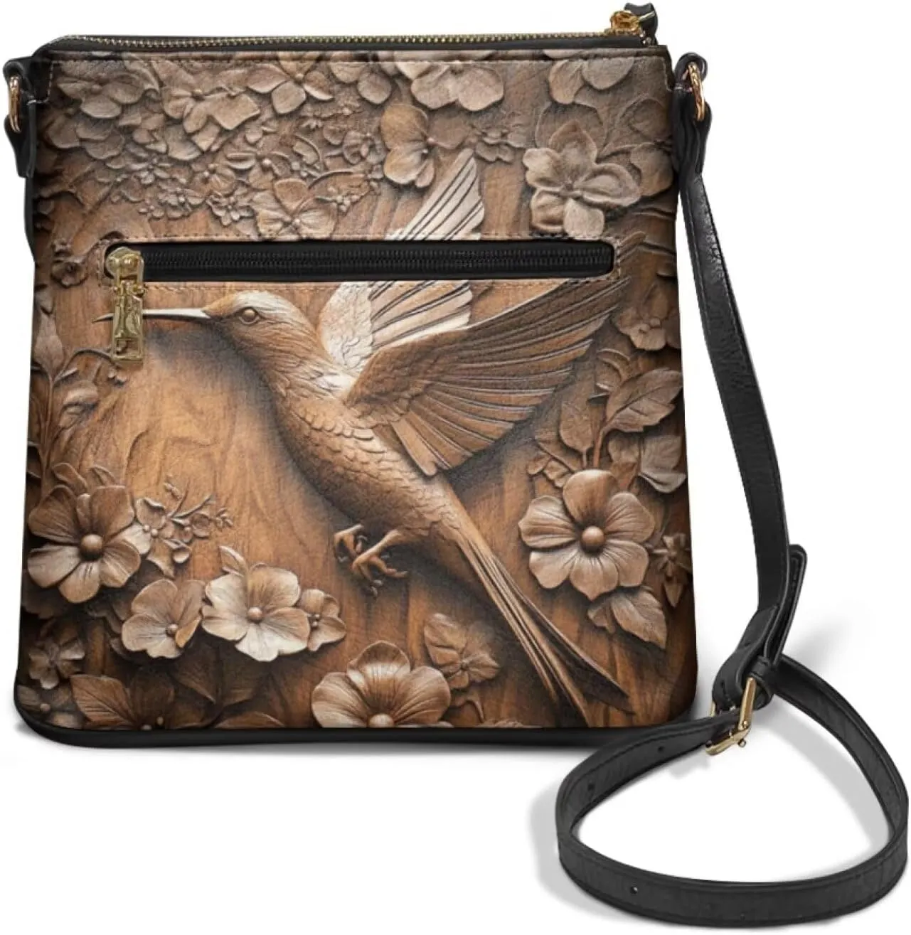HUGS IDEA Crossbody Bag for Women Leather Handbag Sling Bag Large Hobo Bag Cell Phone Bag