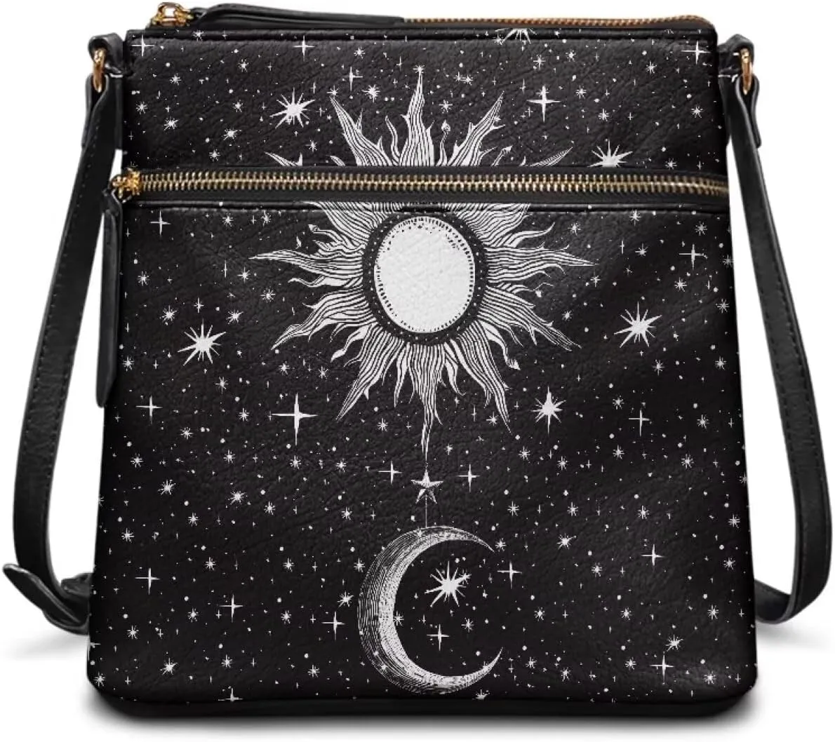 HUGS IDEA Crossbody Bag for Women Leather Handbag Sling Bag Large Hobo Bag Cell Phone Bag