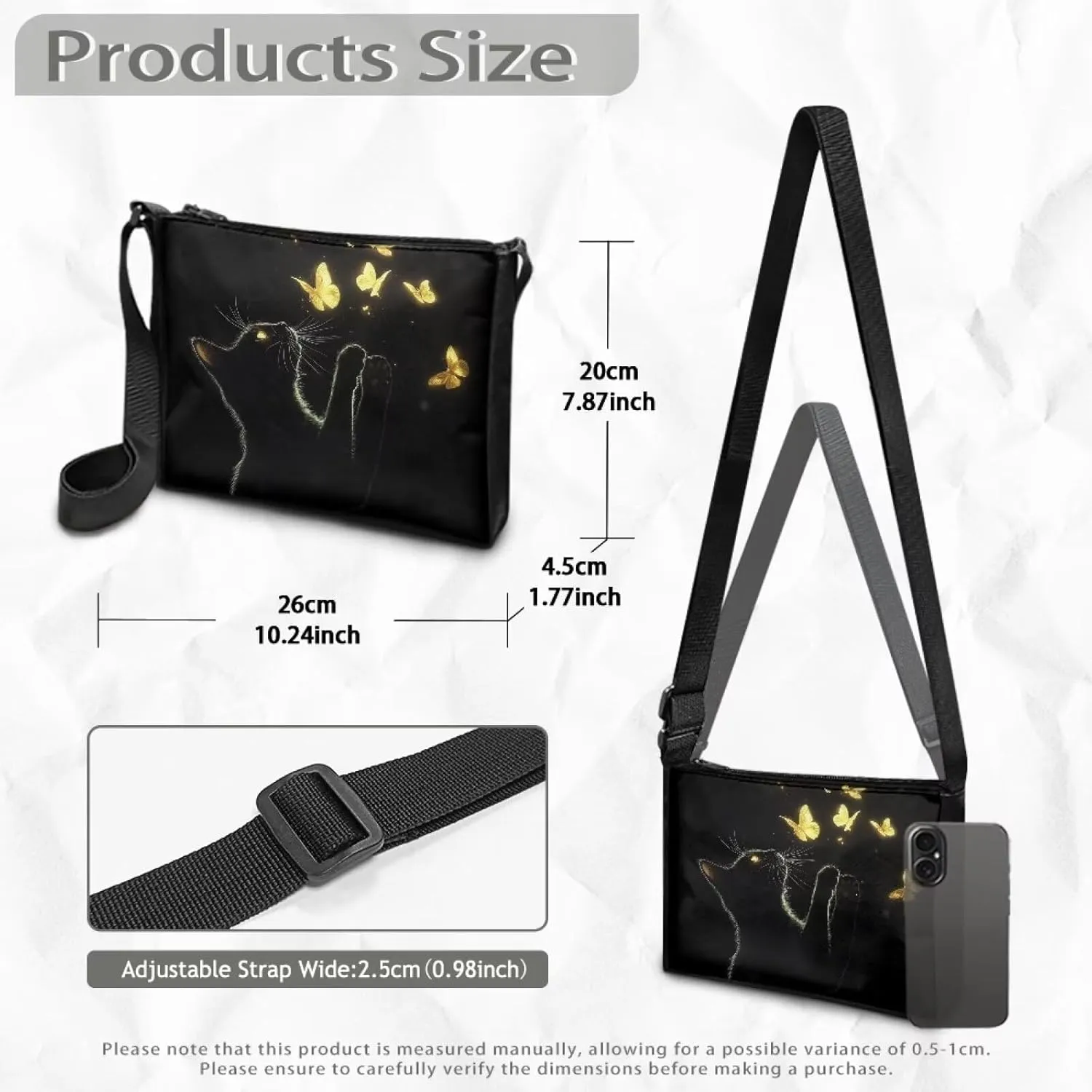 HUGS IDEA Messenger Bag for Women Crossbody Purse for Work Shoulder Handbags with Shoulder Strap