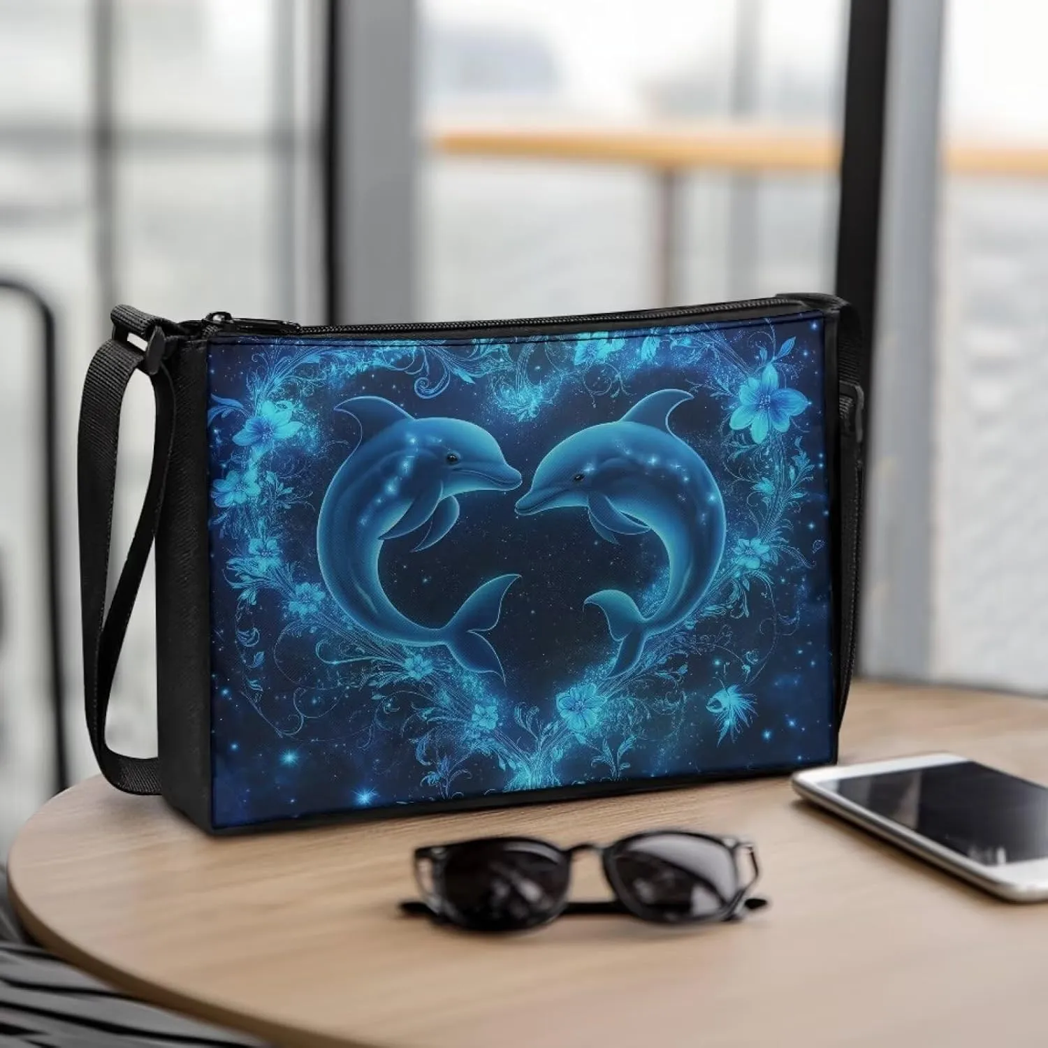 HUGS IDEA Messenger Bag for Women Crossbody Purse for Work Shoulder Handbags with Shoulder Strap