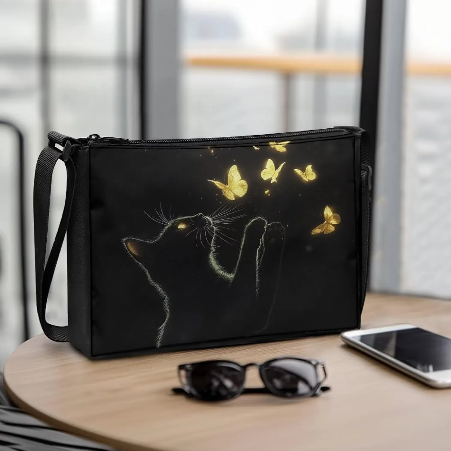 HUGS IDEA Messenger Bag for Women Crossbody Purse for Work Shoulder Handbags with Shoulder Strap