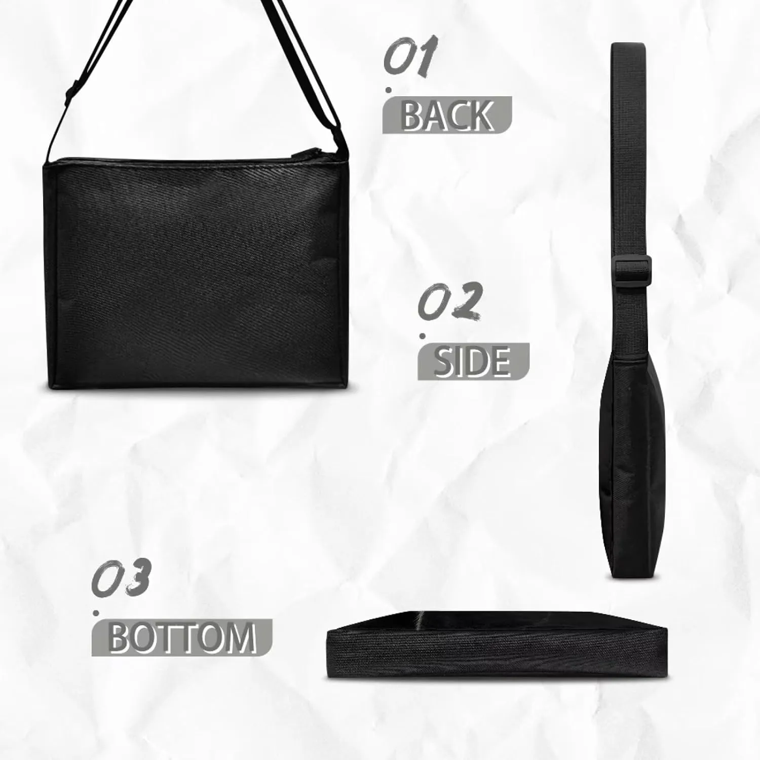 HUGS IDEA Messenger Bag for Women Crossbody Purse for Work Shoulder Handbags with Shoulder Strap