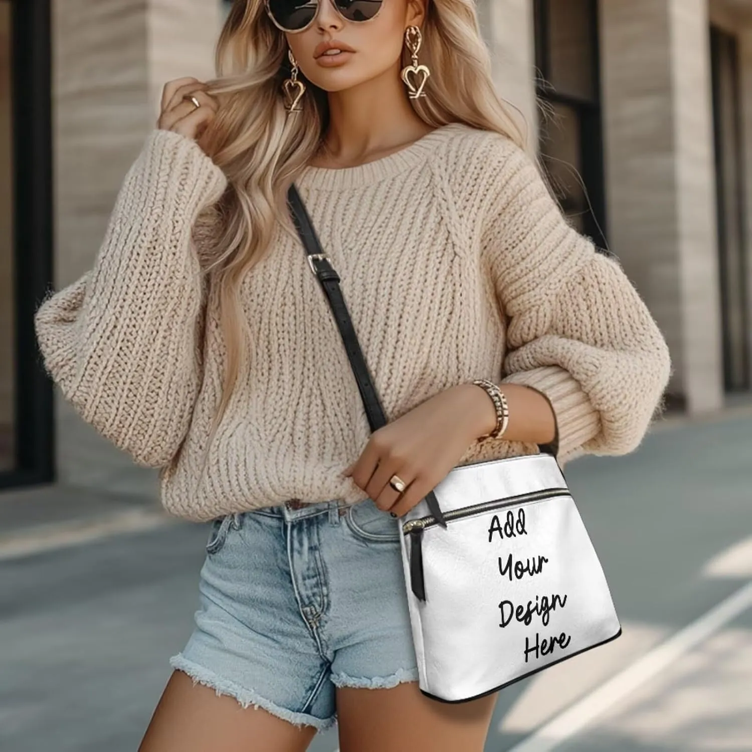 HUGS IDEA St Patrick's Day Crossbody Bag Fashion Shoulder Handbag for Holiday Party Bucket Bag