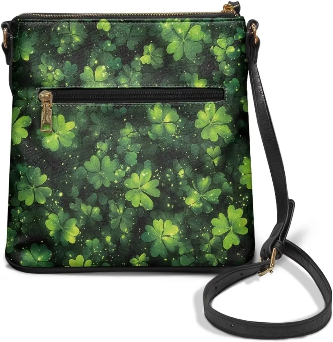 HUGS IDEA St Patrick's Day Crossbody Bag Fashion Shoulder Handbag for Holiday Party Bucket Bag
