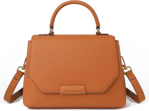 imeetu Purses for Women Leather Shoulder Bag with Zipper and Crossbody Bags Medium Size