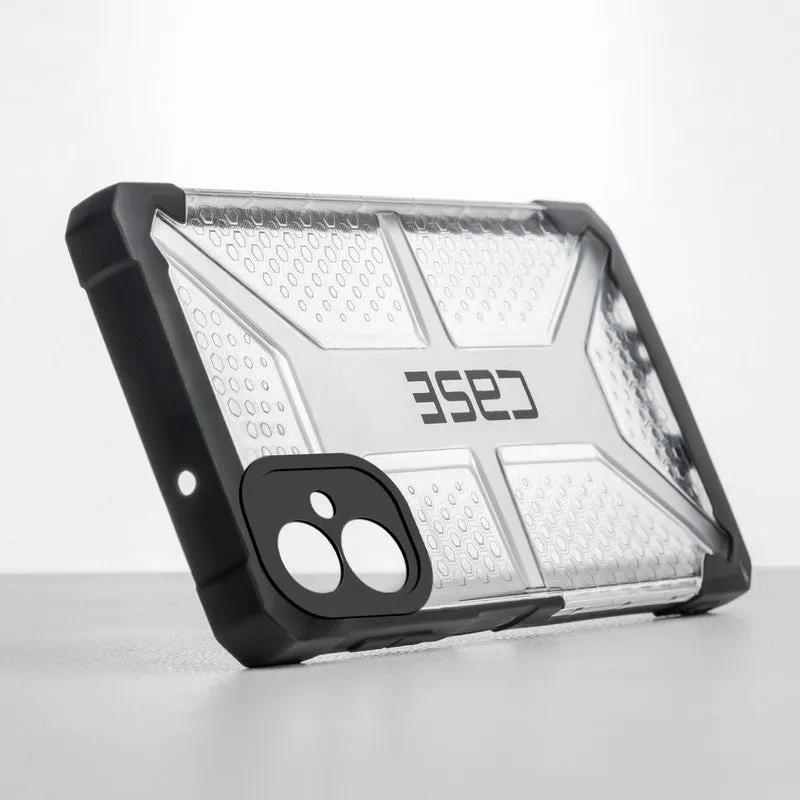 Impact-Resistant Frosty Case with Dual-Layer Protection Back Case For Samsung A06