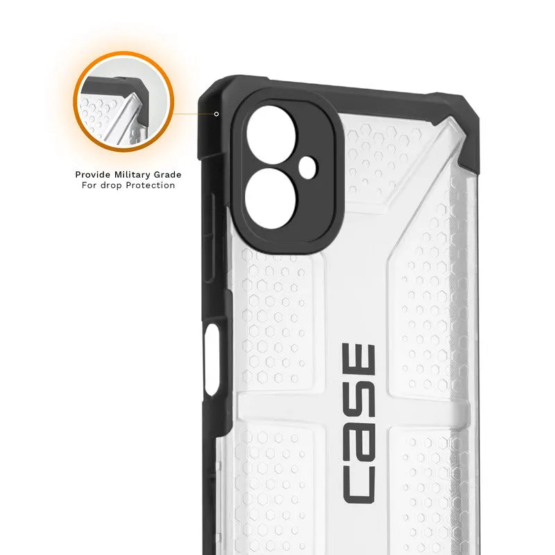 Impact-Resistant Frosty Case with Dual-Layer Protection Back Case For Samsung A06