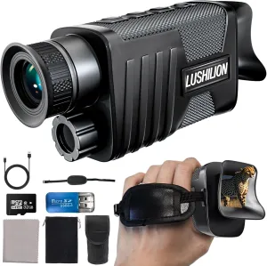 Infrared Night Vision Monocular for 100% Darkness,8X Digital Zoom 300m Full Dark Viewing Distance,2200mAh 12H Endurance,Night Vision Goggles for Adult Hunting Camping