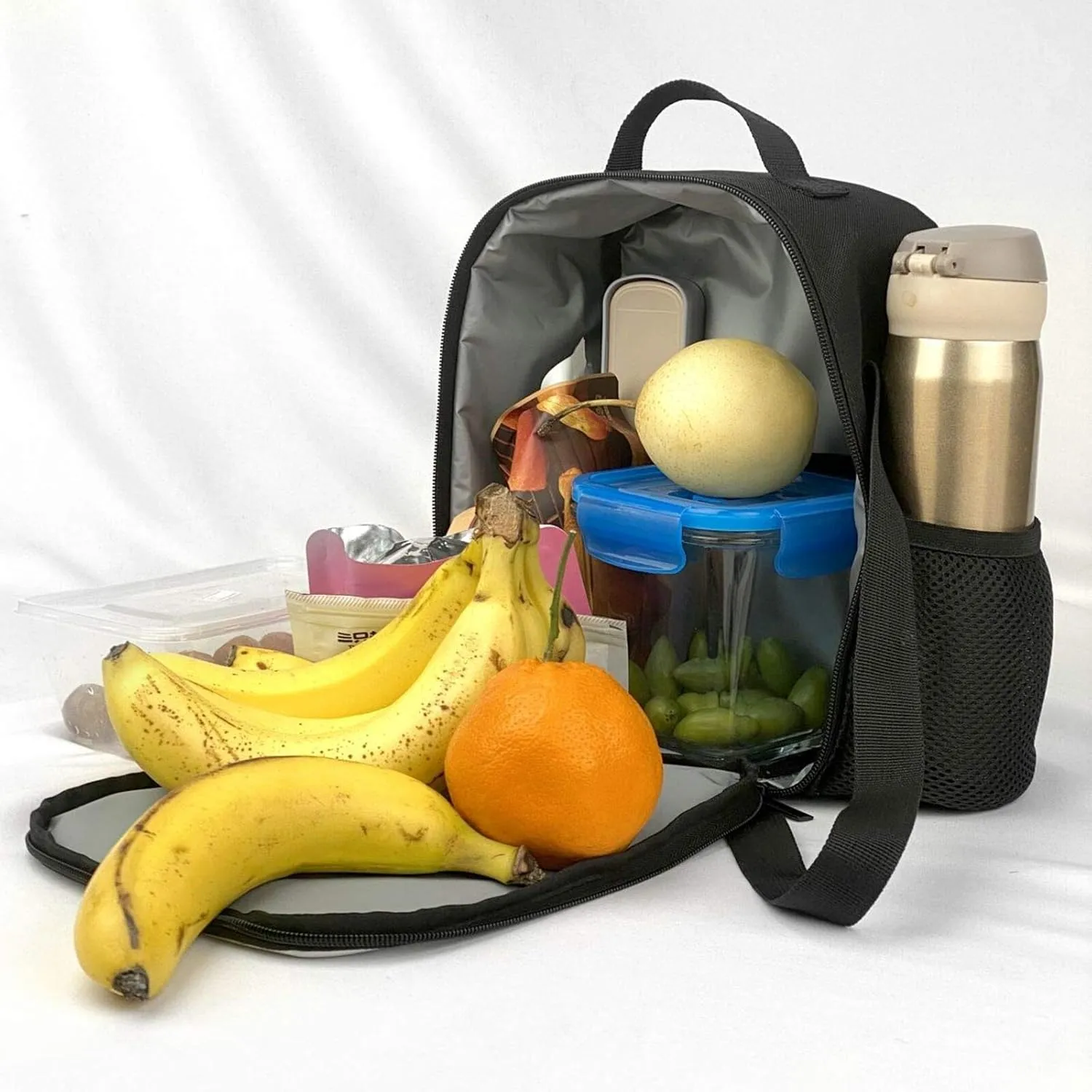 Insulated Lunch Bag, Reusable Portable Lunch Box With Shoulder Strap, Dog Printed Lunch Bag, Funny Cute Bento Lunchbox Cooler Thermal Meal Tote Kit