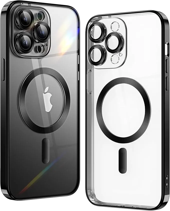 iPhone 11 Pro Black Electro MagSafe Case With Camera Glass Protection