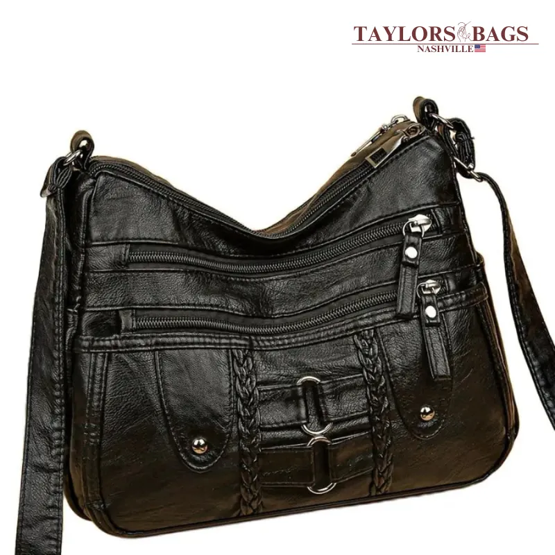 Isabel’s Rivet Accented Crossbody | Anti-Theft Crossbody Bag