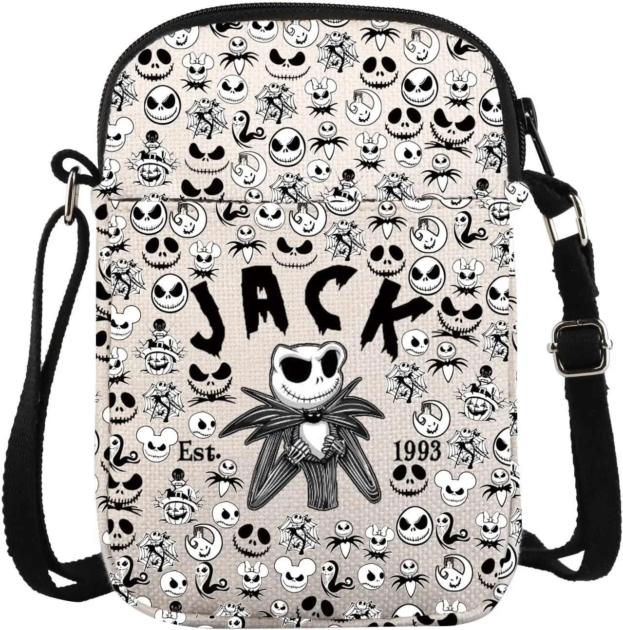 Jack Fans Merchandise Gifts Horror Movie Fans Gifts Jack Skellington Crossbody Bag