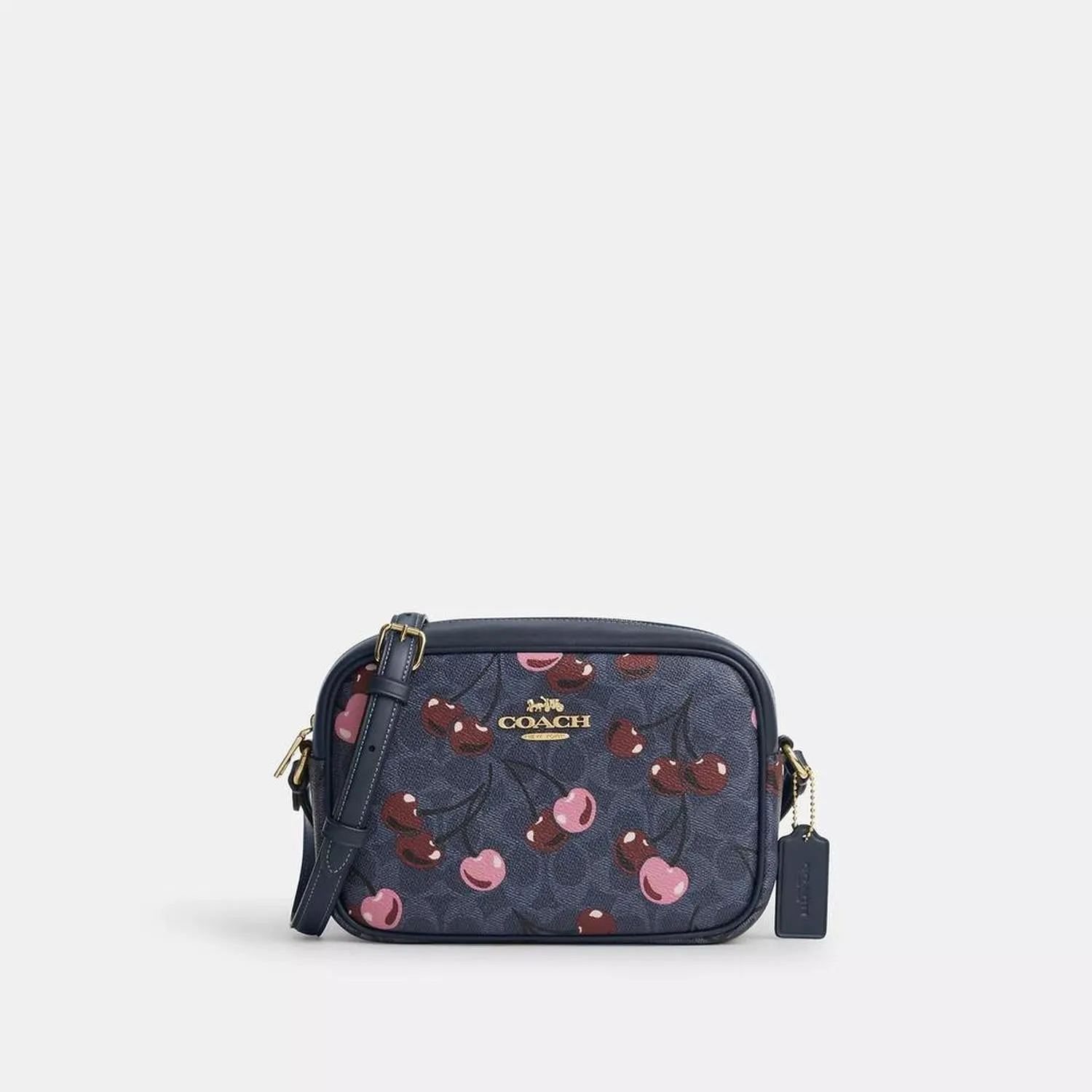 Jamie Camera Bag In Signature Canvas With Cherry Print
