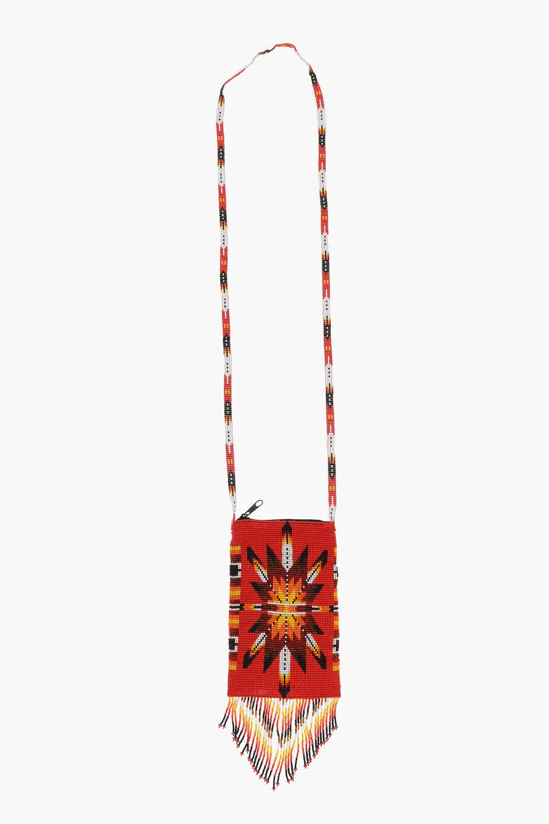Jessie Western Glass Beaded Crossbody Bag with Morning Star