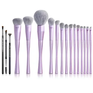 Jessup Eyebrow Makeup Brush Set Professional T326 Bundled with Makeup Brushes Set Luxury Purple T512