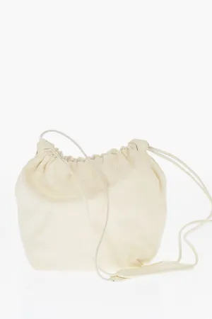 Jil Sander Crocodile Printed Leather DUMPLING Bucket Bag