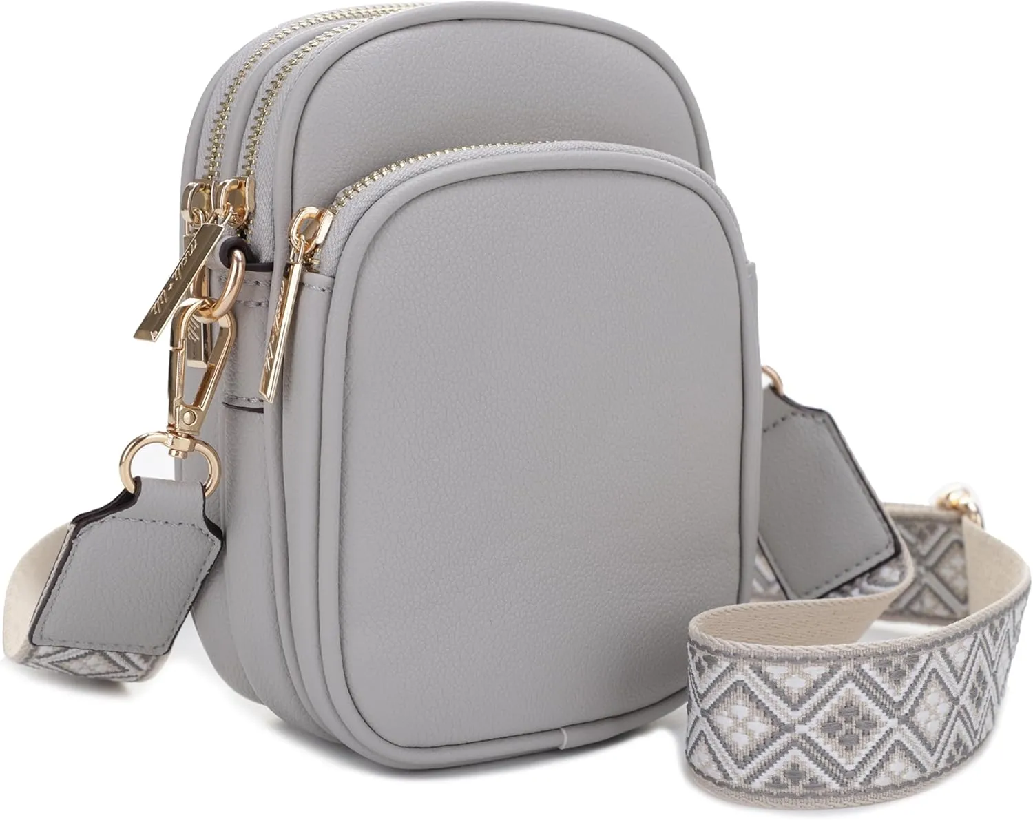 Josie Triple Zip Crossbody Bag