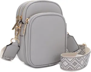 Josie Triple Zip Crossbody Bag
