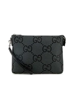 Jumbo GG Leather Clutch