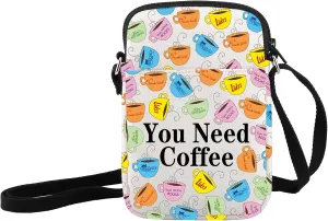 JXGZSO Tv Show Inspired Gift Luke's Diner Crossbody Bag Drink Like Lorelai & Read Like Rory Shoulder Bag Lukes Fans Gift