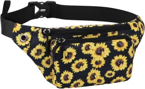 KAMO Fanny Pack, Waist Bag Sling Backpack Water Resistant Durable Polyester Small Waist Bag