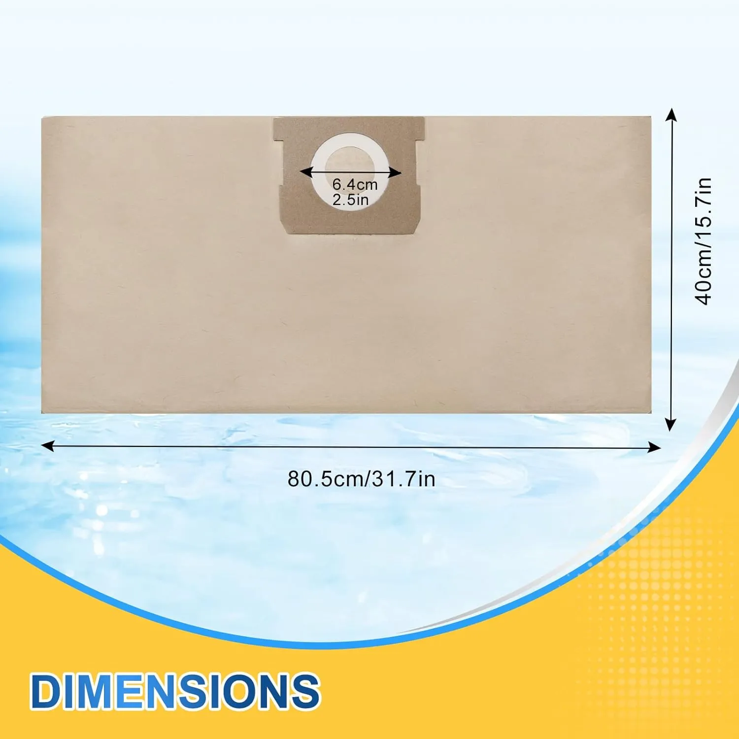 KEEPOW DXVA19-4101 Shop Vac Bags Compatible with DEWALT,6 8 9 10 Gallon Vacuum Bags for DXV06P, DXV09P, DXV09PA, DXV10P, DXV10PL, DXV10S, DXV10SA, DXV10SB, 9 Pack