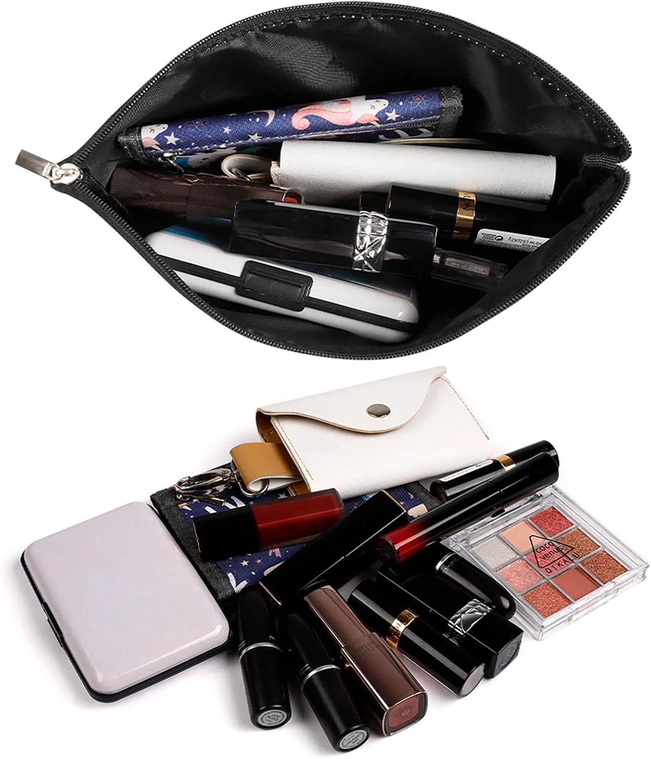 Khakassia Flag Travel-Friendly Cosmetic Bag Zipper Makeup Organizer Pouch for Women