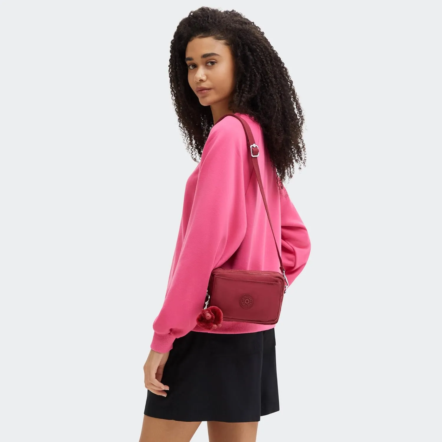 Kipling Women's Abanu Multi Crossbody Bag, Lightweight, Adjustable Waist Pack with Multi-Compartment Zip Pockets