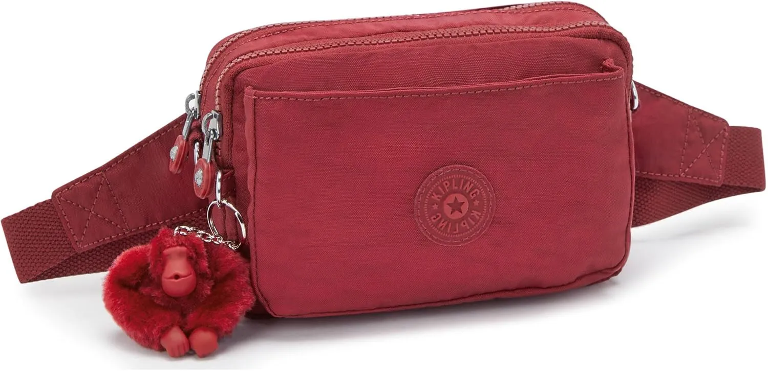 Kipling Women's Abanu Multi Crossbody Bag, Lightweight, Adjustable Waist Pack with Multi-Compartment Zip Pockets