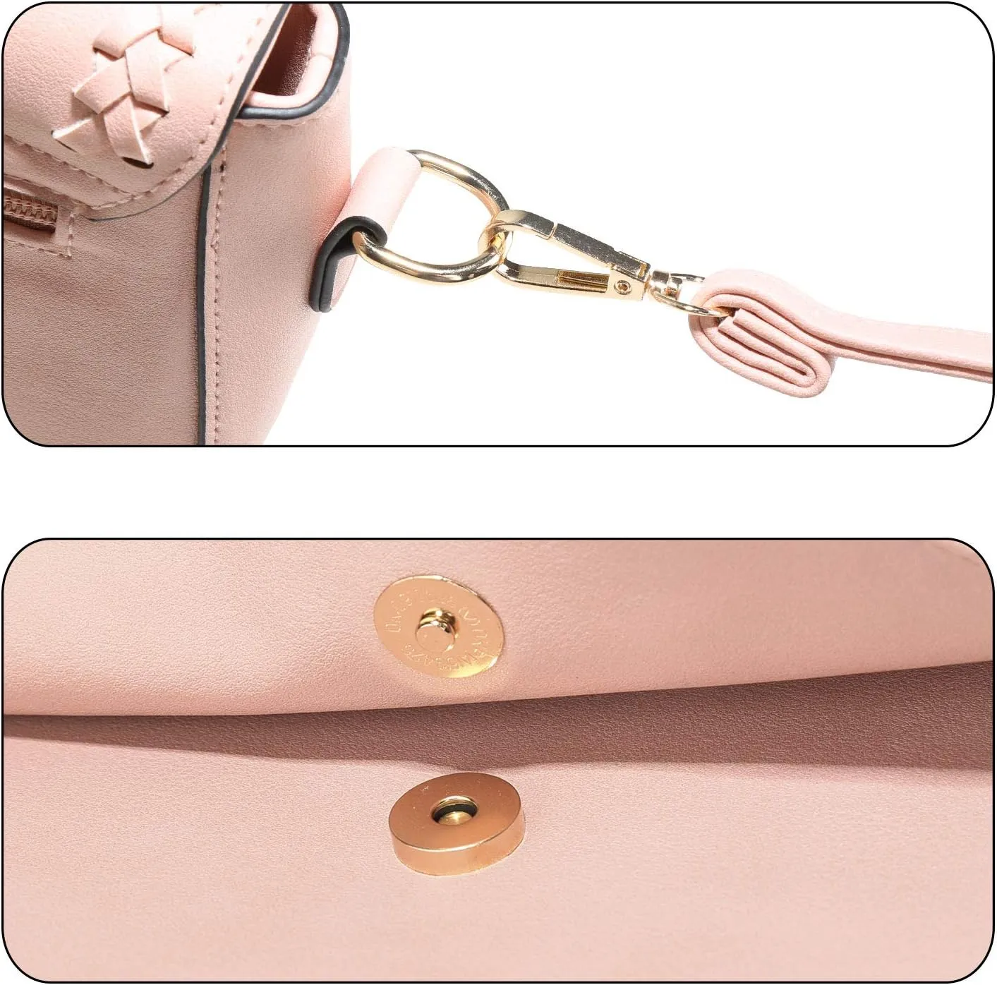 KKXIU Crossbody Bags for Women Hollow Purses with Adjustable Strap