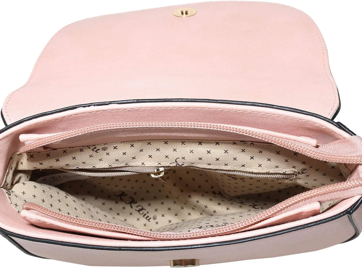 KKXIU Crossbody Bags for Women Hollow Purses with Adjustable Strap